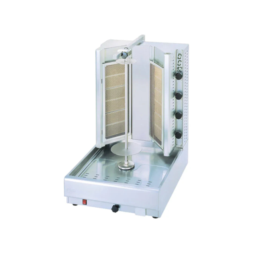 Machine à kebab gaz 12 zones 580x700x830mm 21kW - VISVARDIS - Machine à kebab gaz