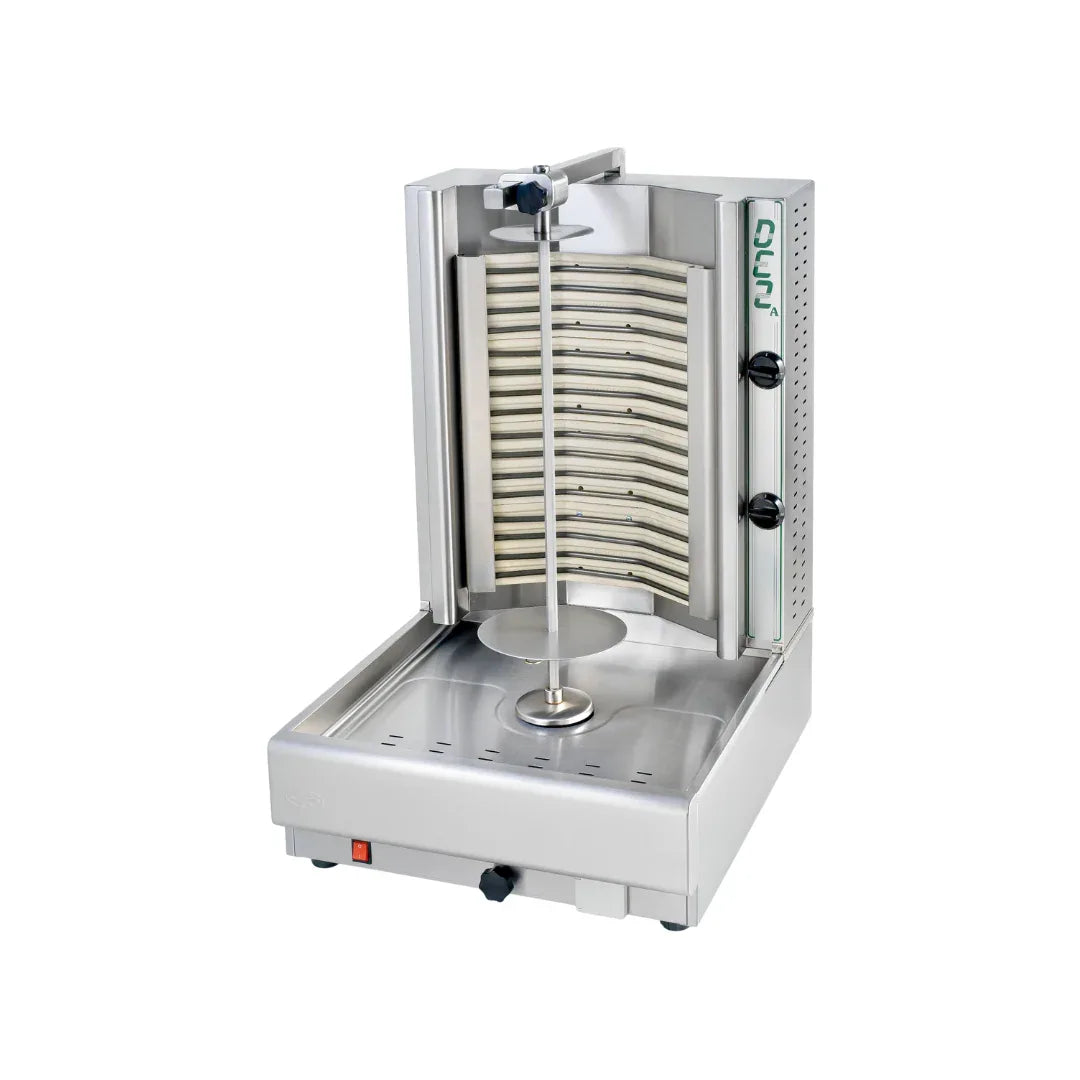 Machine à kebab électrique 2 zones 530x640x830mm 6,6kW 400V - VISVARDIS - Machine à kebab électrique