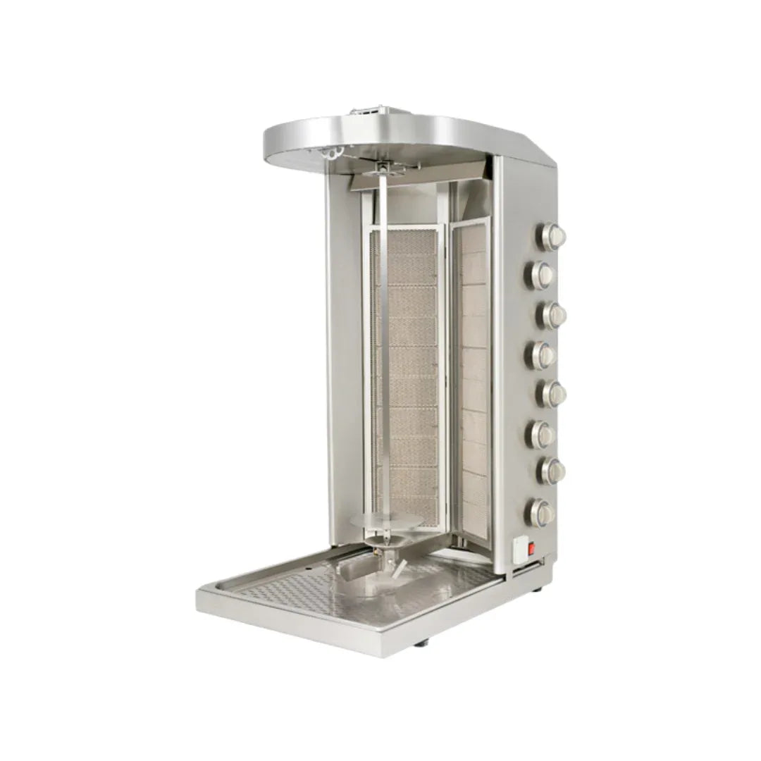 Machine à kebab gaz 20 zones 530x720x1160mm 35kW - VISVARDIS - Machine à kebab gaz