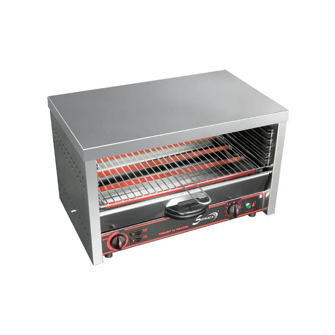 Salamandre électrique TOAST.O.MATIC MASTER 601 - tube quartz - 570x360x349mm SOFRACA 11032 vue 1 - Usine CHR