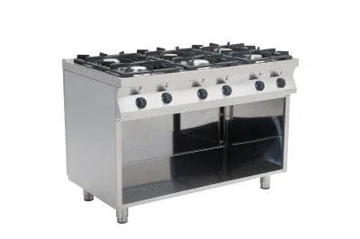 6 feux vifs sur meuble ouvert - 28,5 kW ARKA F7/KUG6BA vue 1 - Usine CHR