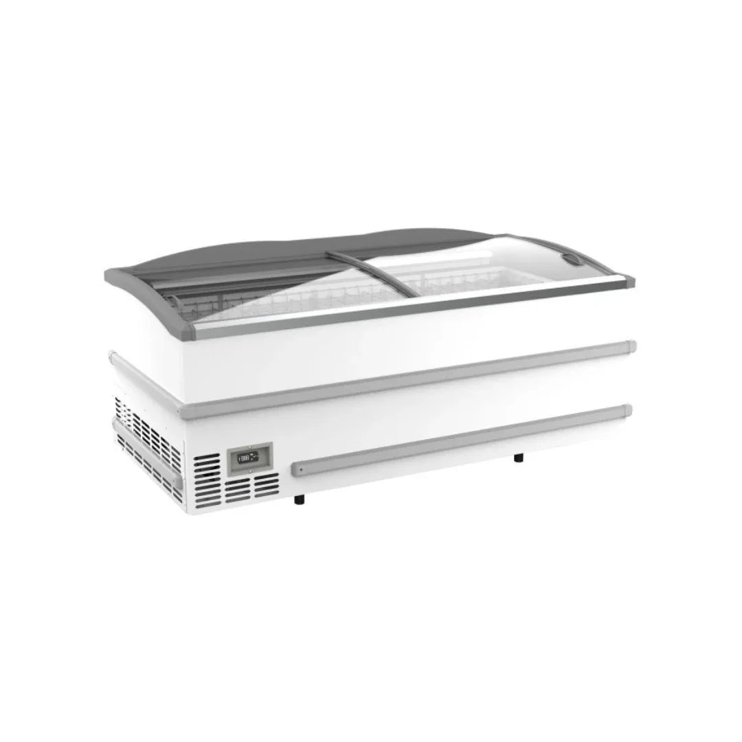 Congélateur bahut blanc pour supermarché - 2 portes coulissantes vitrées 864L COMBISTEEL 7072.0050 vue 1 - Usine CHR