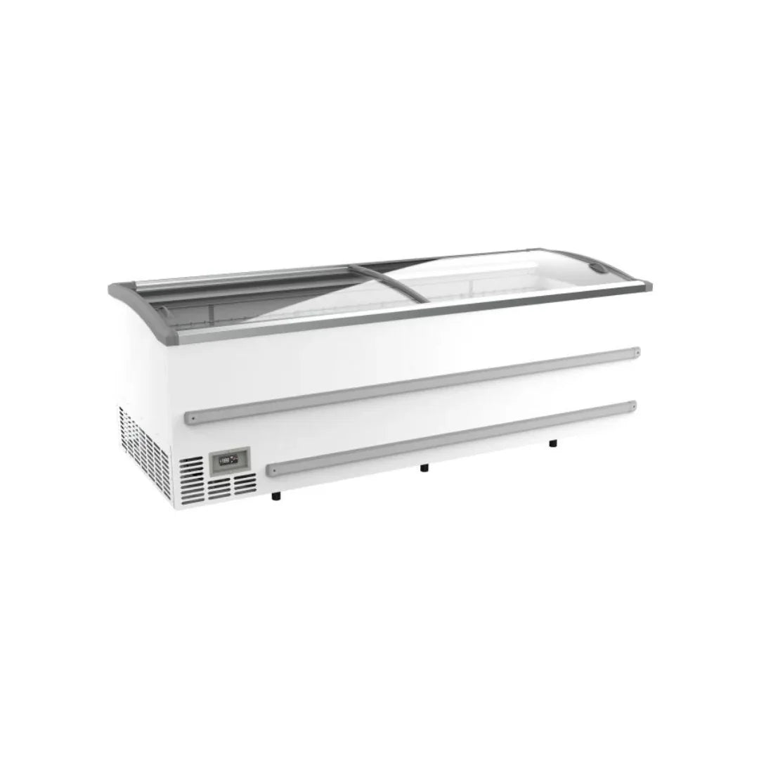 Congélateur bahut blanc pour supermarché - 2 portes coulissantes vitrées 1216L COMBISTEEL 7072.0060 vue 1 - Usine CHR