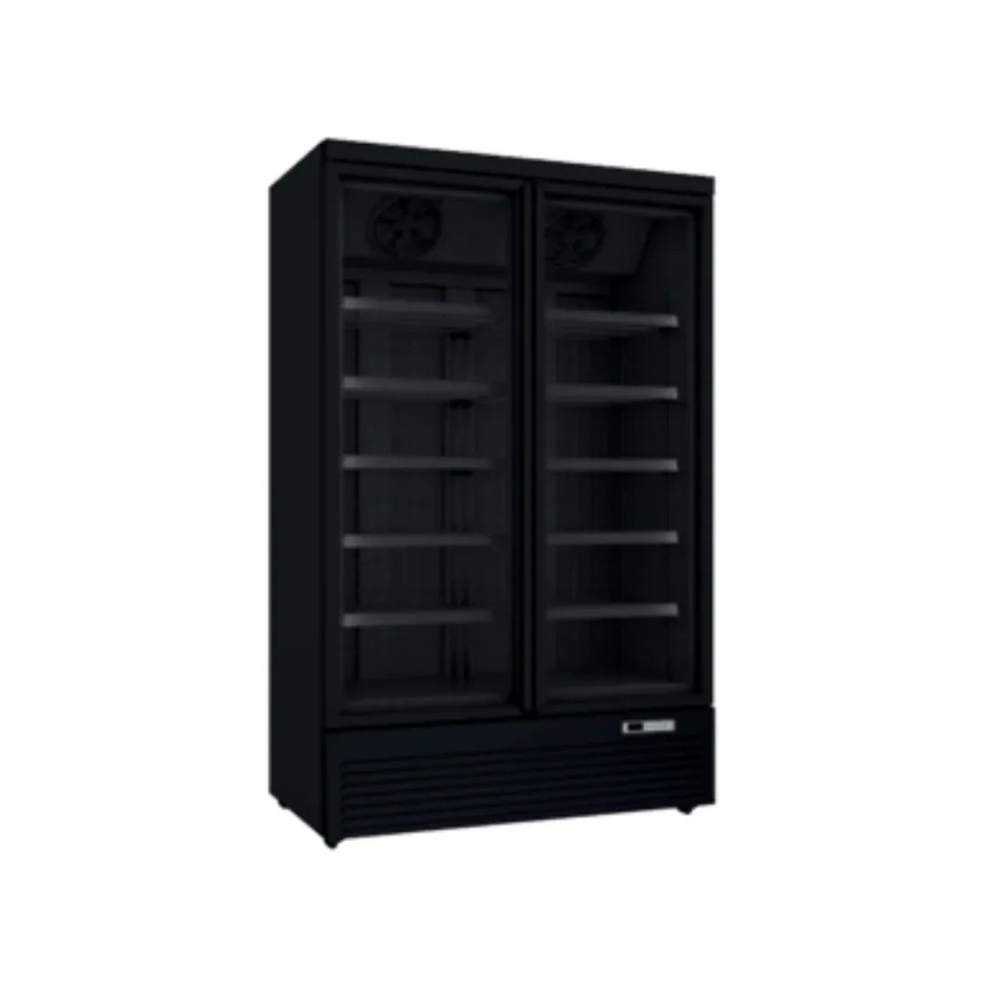 Vitrine congélateur noir négative 2 portes - 1006L CUISTANCE ARLSCS2N vue 1 - Usine CHR