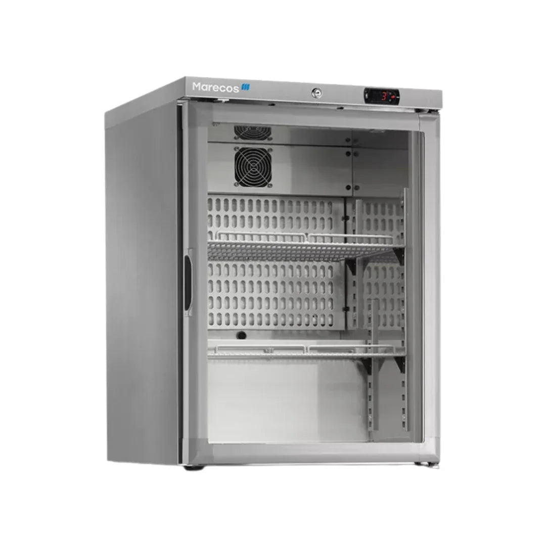Armoire réfrigérée positive en inox +1/+8°C - 1 porte vitrée - 600x600x835mm MARECOS ARV-150-CS-TA-PV vue 1 - Usine CHR