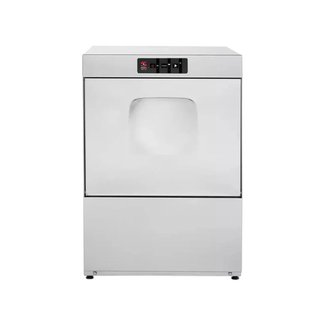 Lave-vaisselle panier 500x500mm + pompe de vidange - 580x640x835mm - Passage : 380mm - 3,3 kW SAMMIC vue 1 - Usine CHR