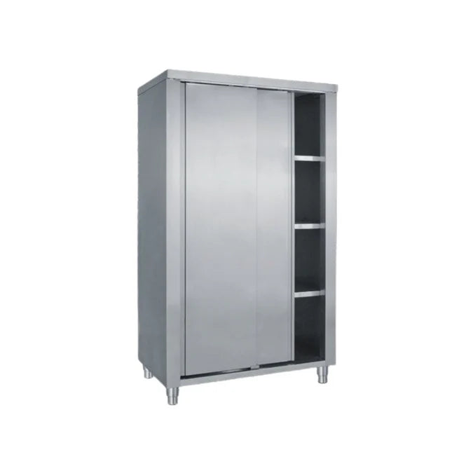 Armoire en inox avec portes coulissantes - 4 niveaux