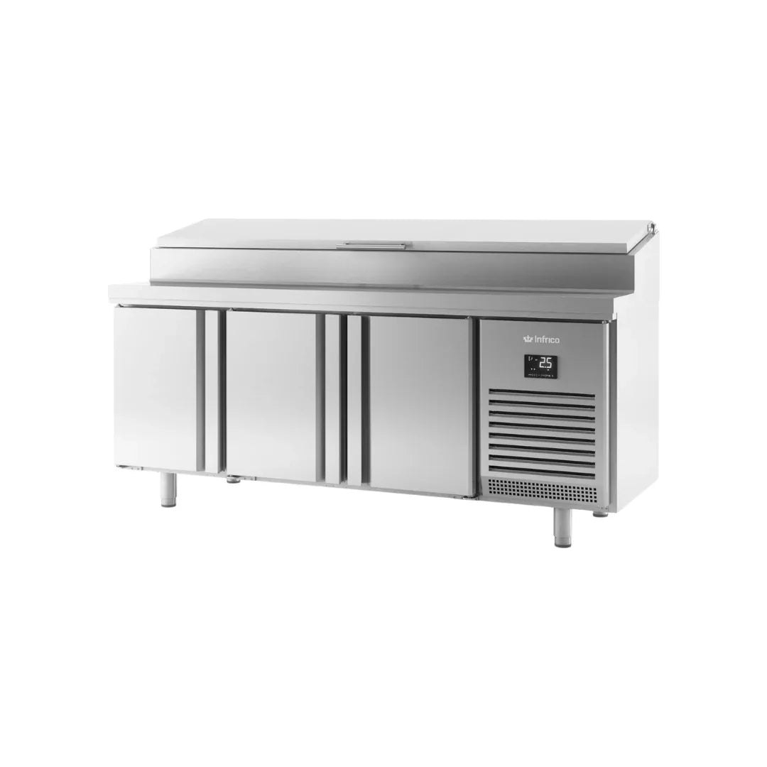 Saladette réfrigérée positive -2/+8°C 3 portes 1960x700x850mm INFRICO BMGN 1960 EN vue 1 - Usine CHR