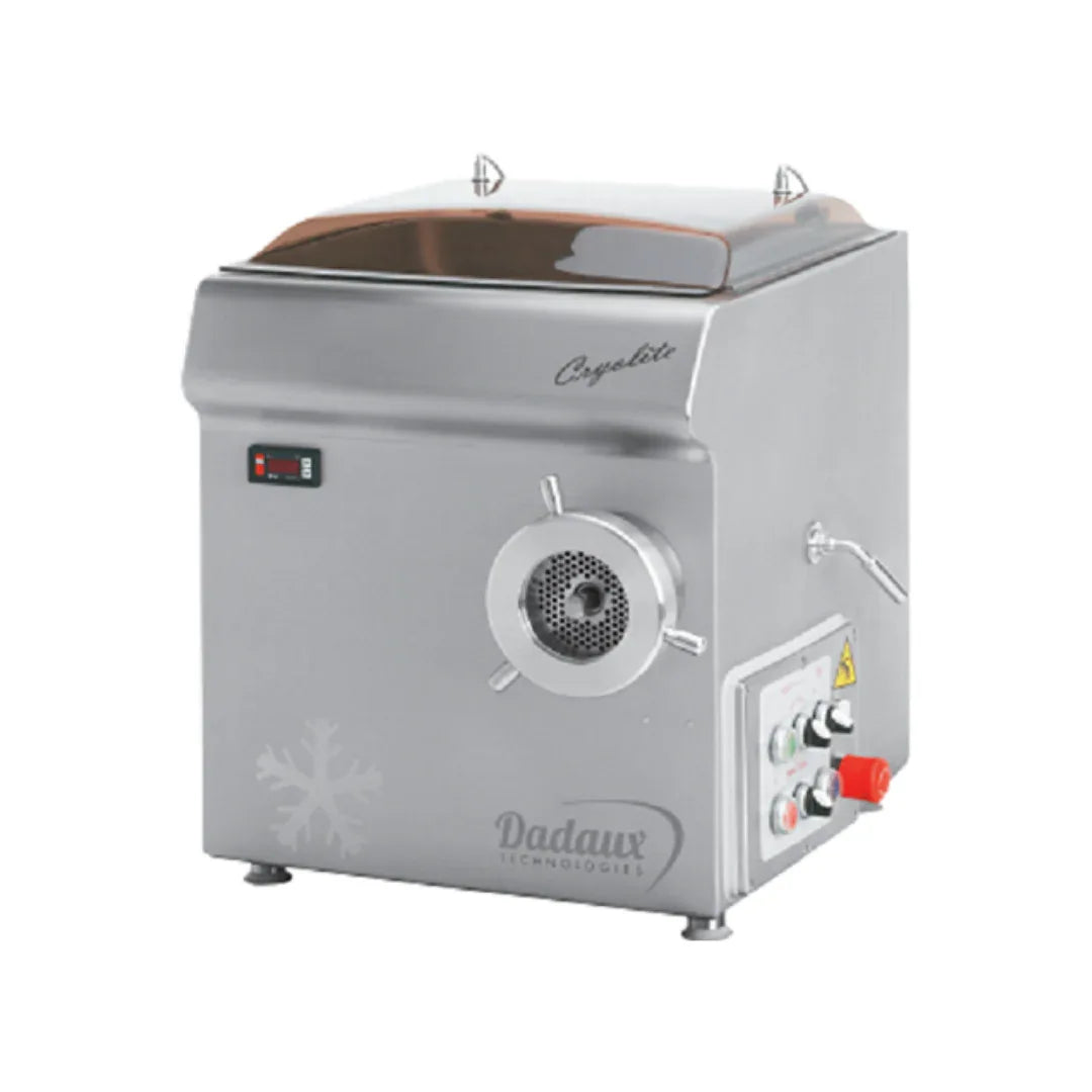 Hachoir réfrigérée CRYOLITE - Double coupe - sans reconstitueur - 98mm - Grille 4mm - Triphasé 400V - DADAUX - Hachoir à vian