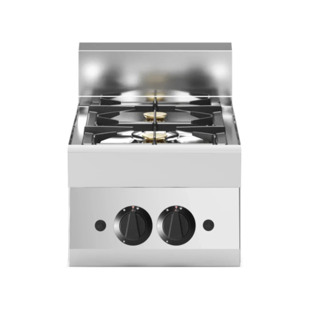 Cuisinière à gaz 2 feux à poser 400x65x300 8,6kW - MODULAR - Fourneau à gaz professionnel