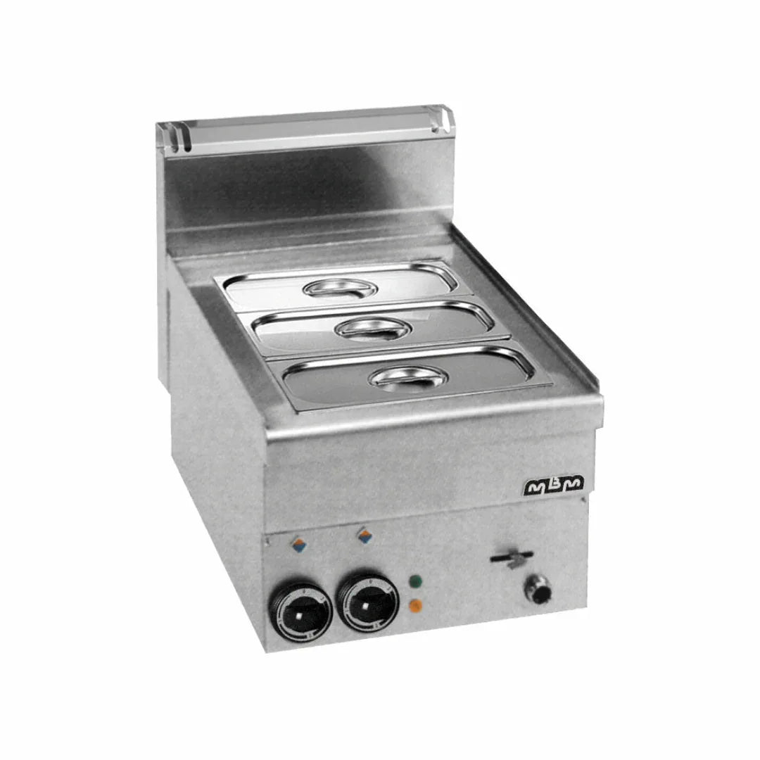 Bain marie électrique à poser - 400x600x270mm - 1,53 kW Mono 230V - MBM - Bain-marie professionnel