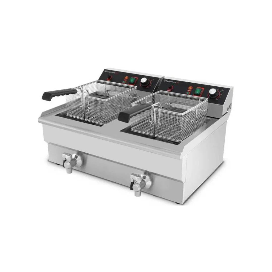 Friteuse électrique à poser 2x10L CUISTANCE EF-102V vue 1 - Usine CHR