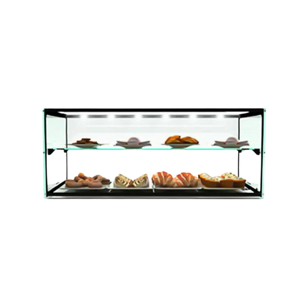Vitrine neutre à poser 2 niveaux - 1200 SAYL EP36B vue 1 - Usine CHR