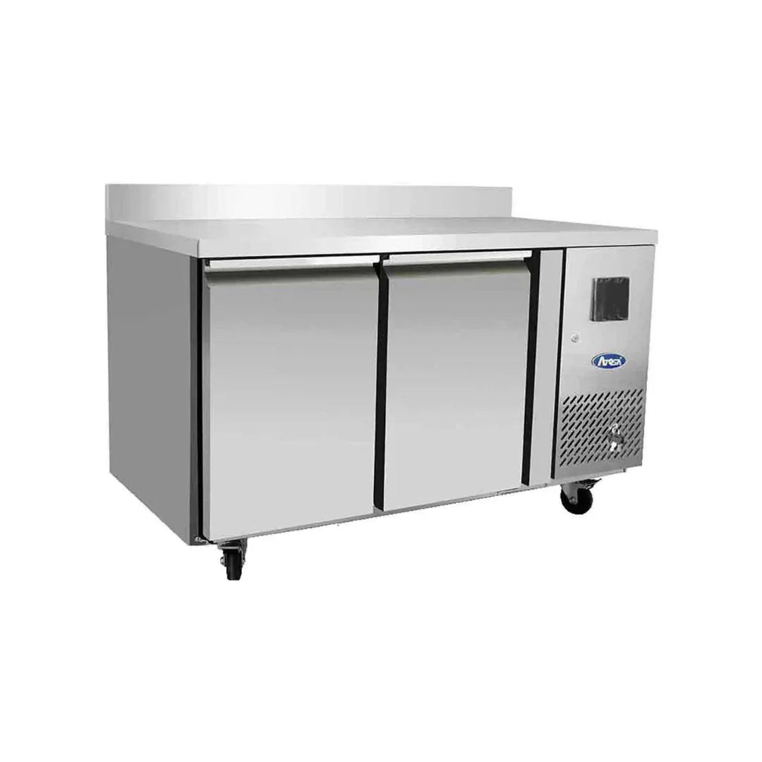 Table réfrigérée positive avec dosseret 2 portes 240L - ATOSA - Table réfrigérée positive
