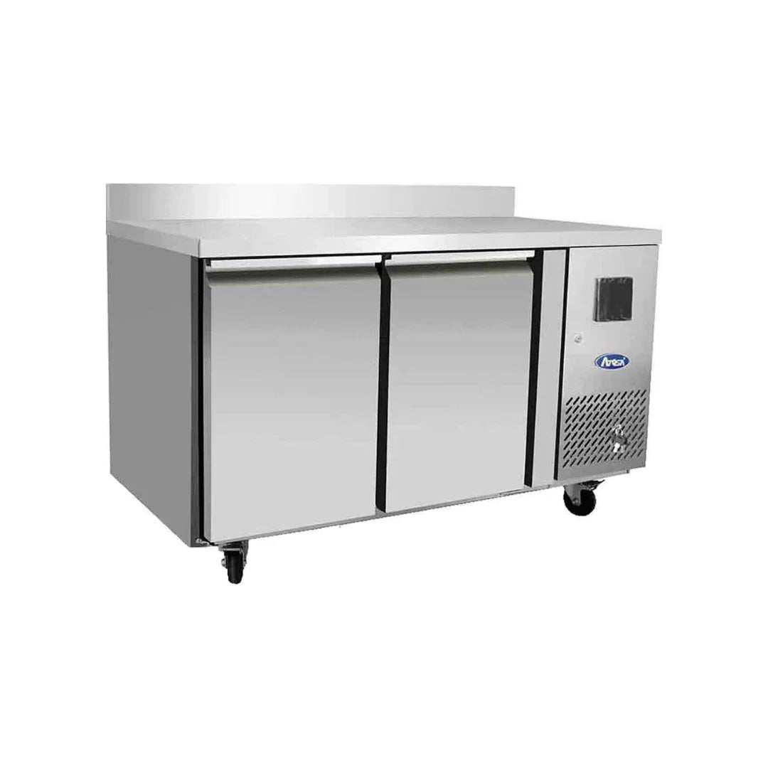Table réfrigérée négative avec dosseret 2 portes 280L - ATOSA - Table réfrigérée négative