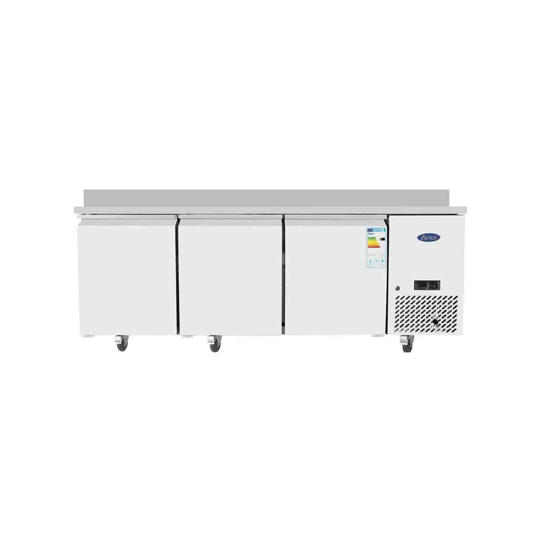 Table réfrigérée pâtissière positive avec dosseret 3 portes 580L ATOSA EPF3485GR-SB vue 1 - Usine CHR