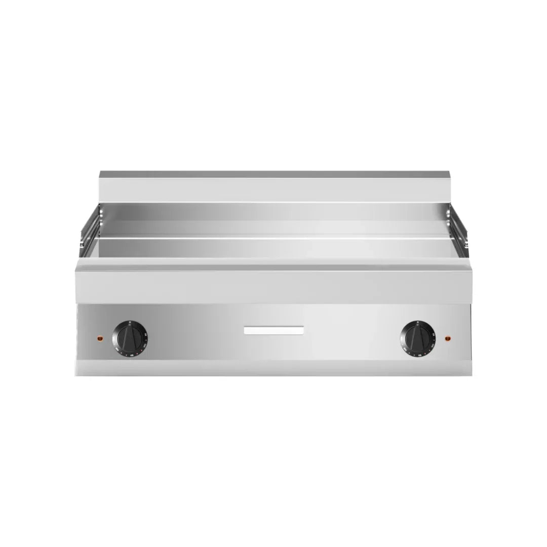 Plaque lisse chromée électrique à poser 1000x650x300 12kW - MODULAR - Plancha électrique professionnelle