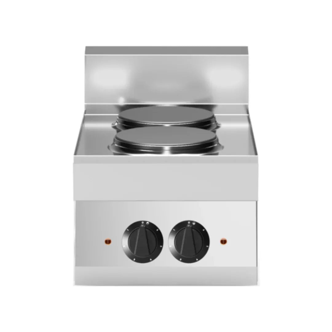 Cuisinière électrique 2 feux vifs à poser 400x650x300 5,2kW - MODULAR - Fourneau électrique professionnel