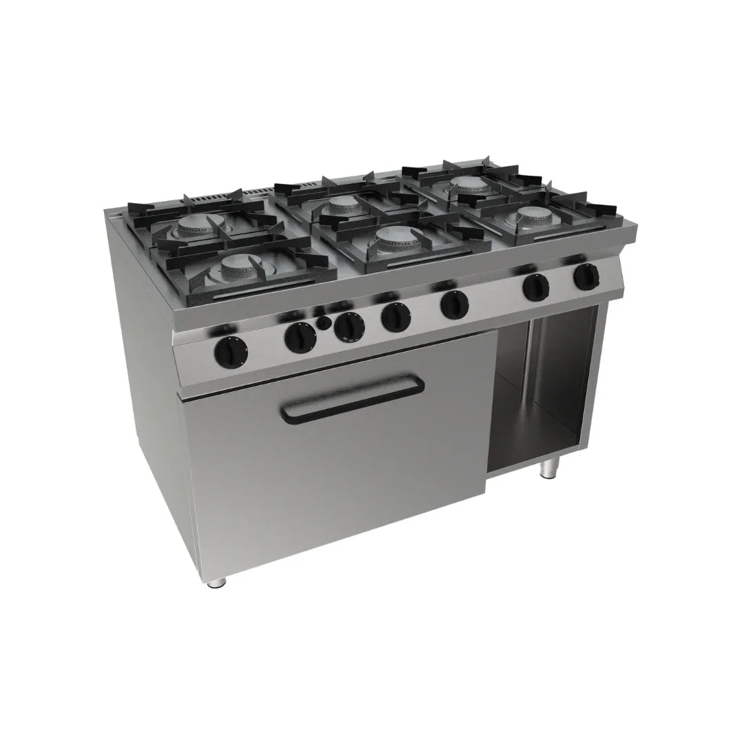 4 feux vifs sur four - 33 kW ARKA F7/KUG6LN vue 1 - Usine CHR