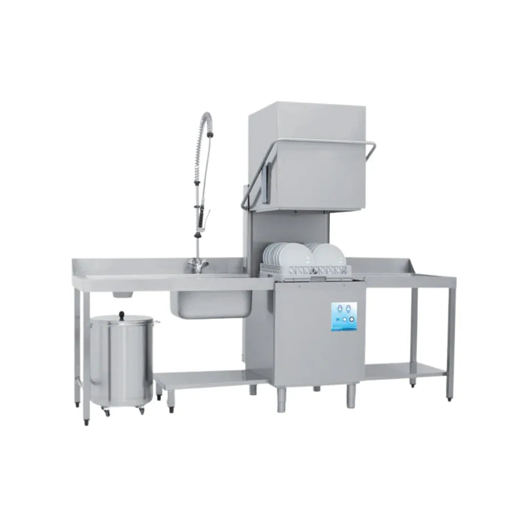 Lave vaisselle à capot FAST - Panier 500x500mm - Passage : 400mm - Triphasé 400V - ELETTROBAR - Lave-vaisselle à capot