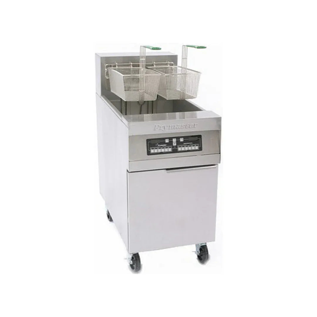 Friteuse électrique haut rendement 1 cuve de 40 litres avec relevage automatique des paniers avec computer - 70 Kg/h - 21 kW