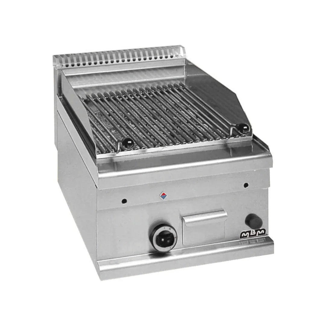 Grill charcoal gaz à poser - 400x600x270mm - 7 kW Gaz MBM GPL46P vue 1 - Usine CHR