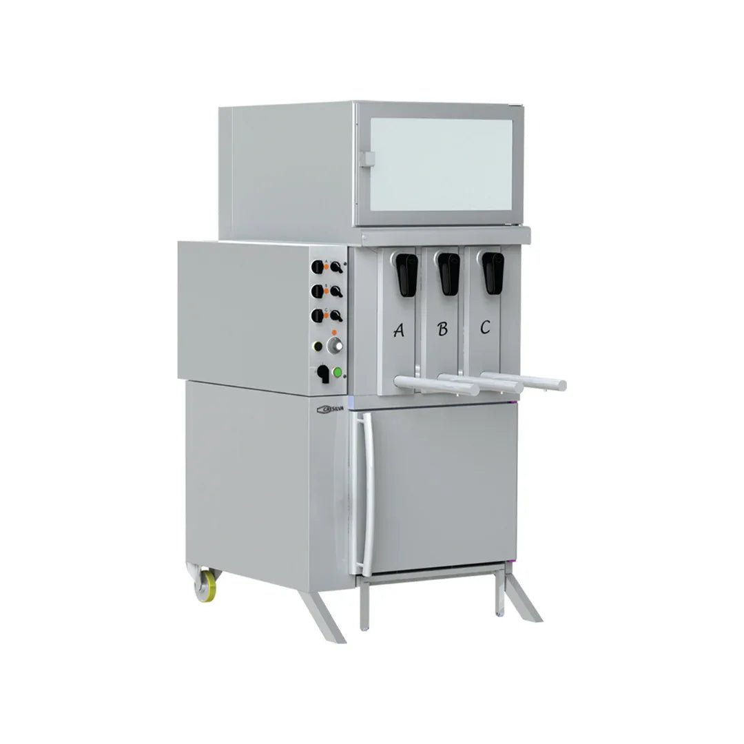 Grillade vertical électrique - Churrasco - 3 tiroirs GRESILVA GRE.V3.A10 vue 1 - Usine CHR