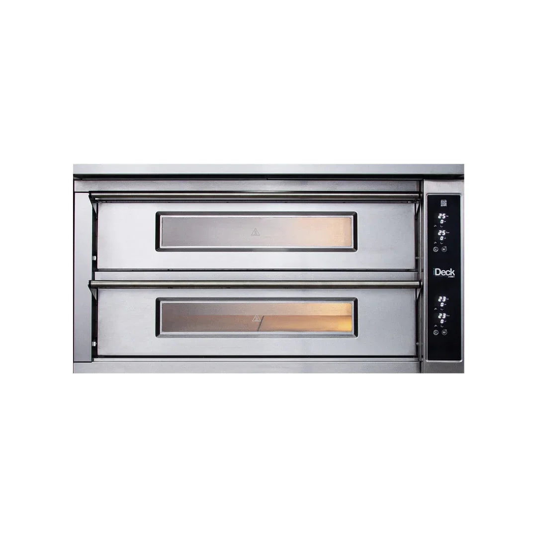Four à pizza IDECK 72.72 électrique commandes électroniques 2 chambres sans support - 2 x 4 pizzas - MORETTI - Four à pizza é