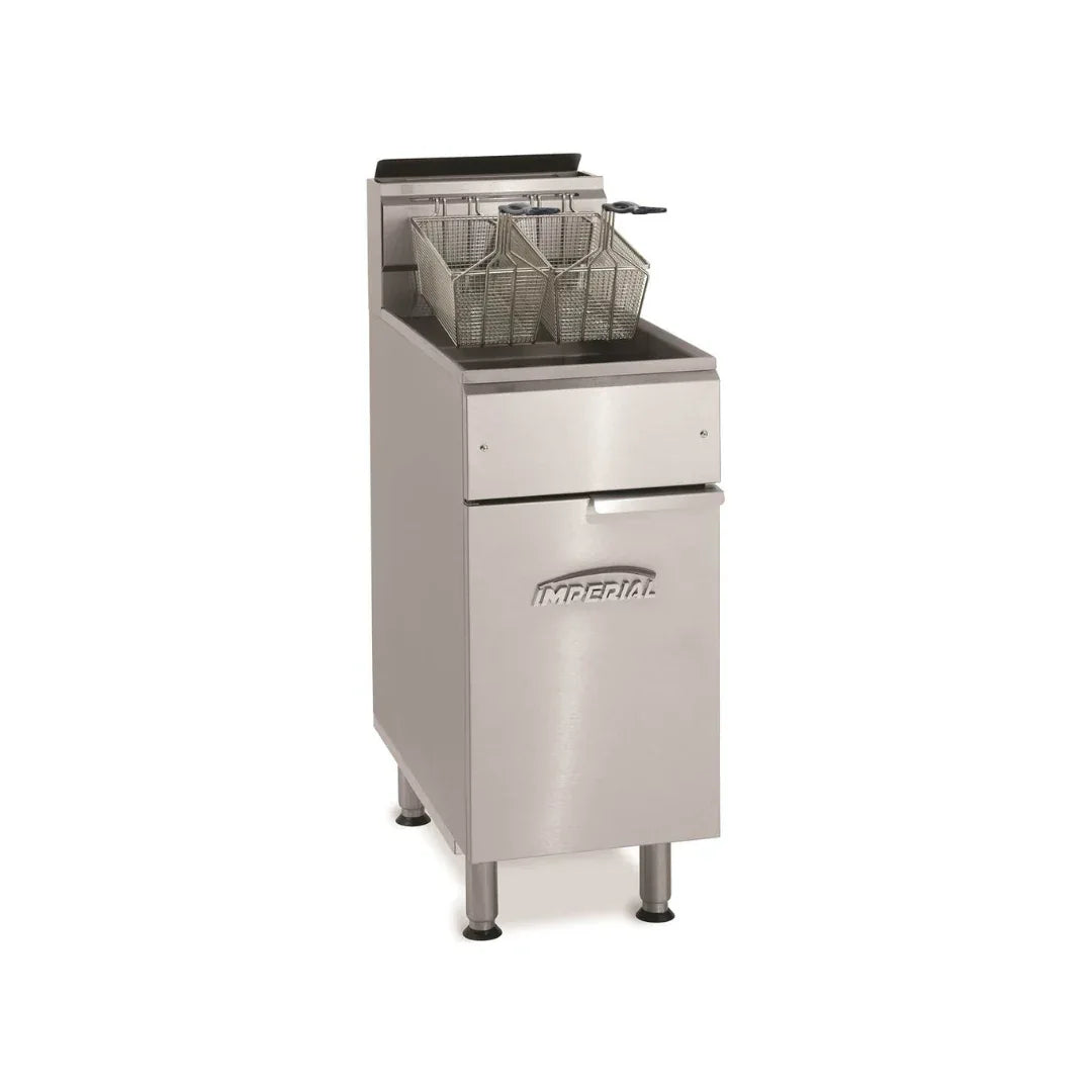 Friteuse à gaz à élements tubulaires sur meuble 41L - 495x864x914mm - 51 kW Gaz IMPERIAL IFS-75 vue 1 - Usine CHR