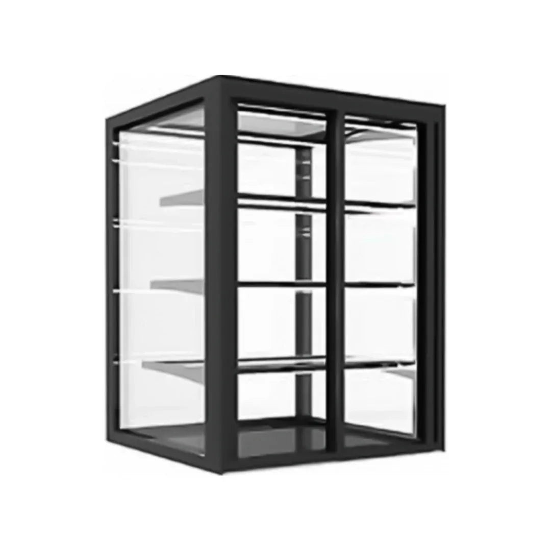 Vitrine de présentation neutre 1 niveau à poser - 1200 - SAYL - Vitrine de présentation