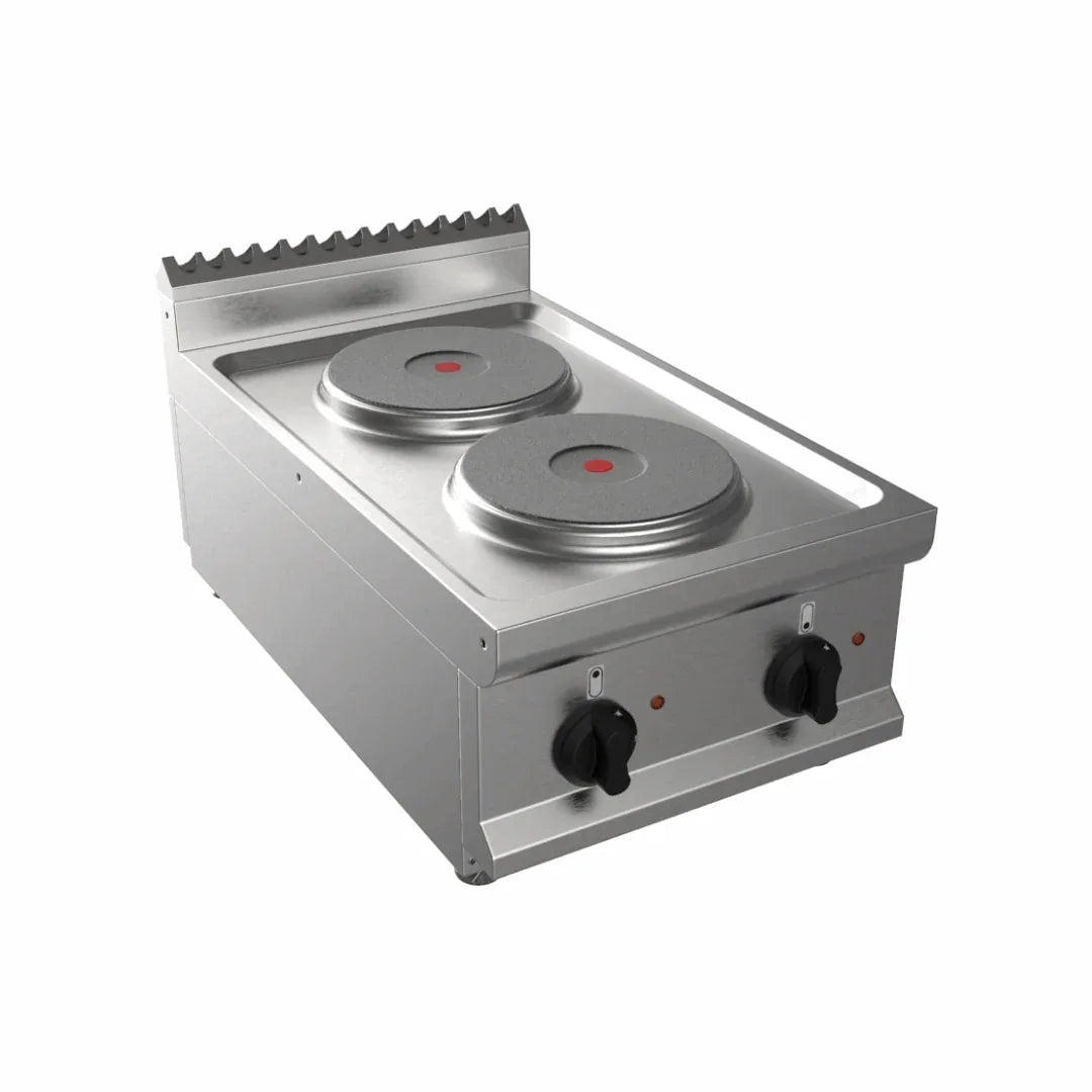 Cuisinière électrique 2 feux à poser 5.2kW CASTA L7/CUET2BB vue 1 - Usine CHR