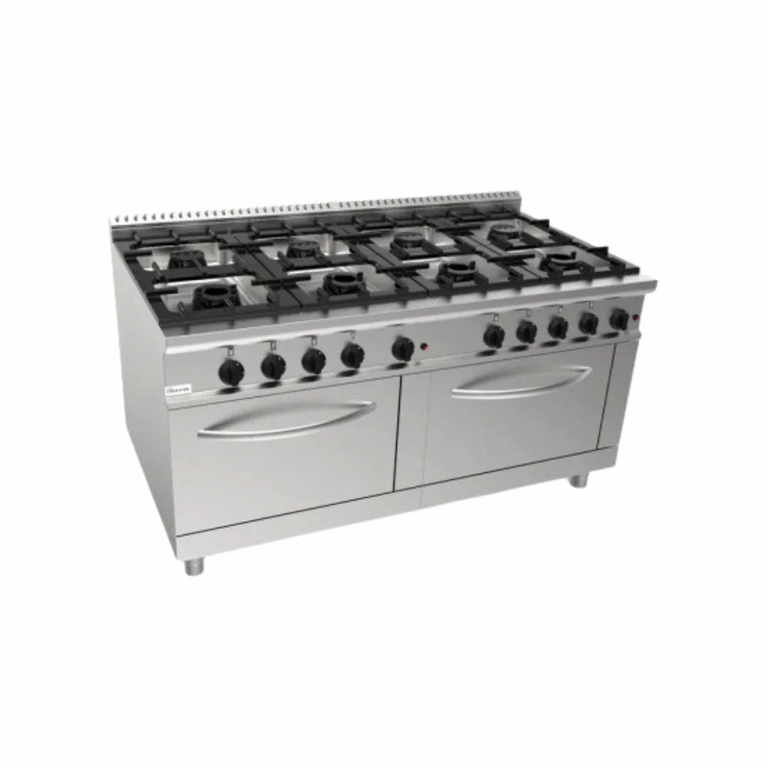 Cuisinière gaz sur 2 fours électriques 8 feux 59,2kW - CASTA - Fourneau sur four