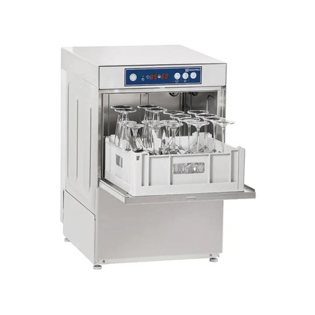 Lave-verre panier 400x400mm - Passage 270mm - adoucisseur + pompe de vidange ARKA DV40MPA vue 1 - Usine CHR