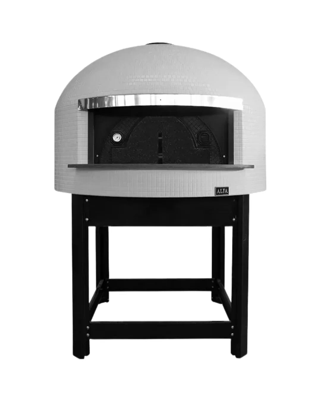 Four à pizza à Gaz - NAPOLI + support - Capacité : 5 pizzas - Température : 500°C - 1530x1600x2020mm - ALFA FORNI - Four à pi