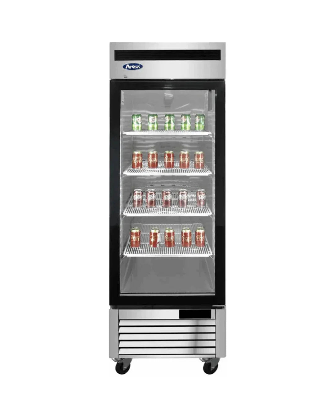 Armoire réfrigérée négative inox 1 porte vitrée 610L - ATOSA - Armoire réfrigérée négative