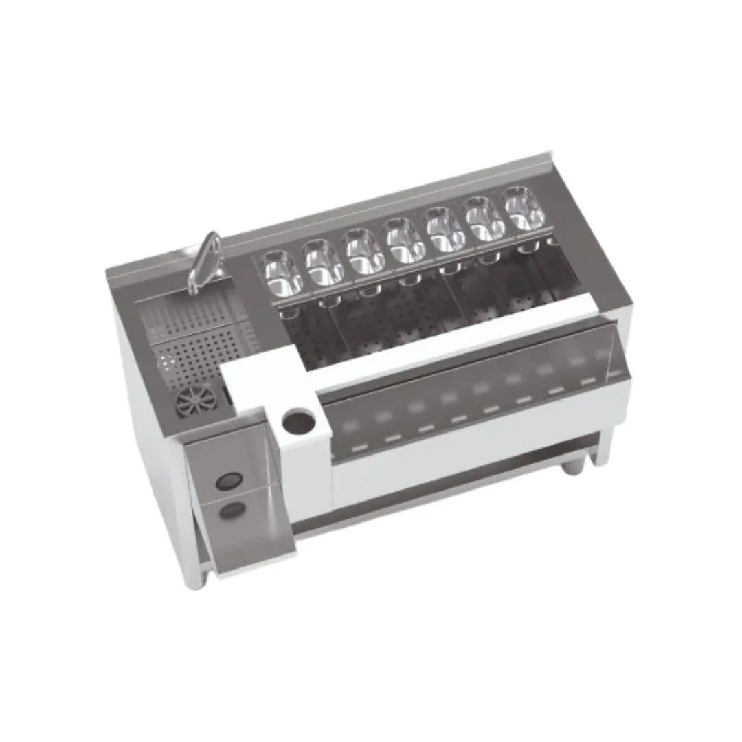 Meuble cocktail non réfrigérée avec évier à gauche - 1200x745x900mm - ERATOS - Station cocktail