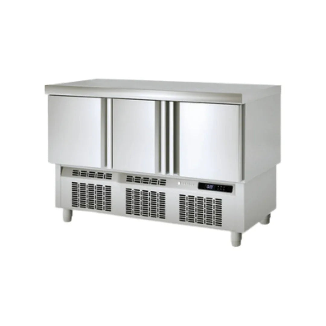 Meuble GN 1/1 Compact réfrigérée positive gamme TOP - 3 portes pleines CORECO MF-140 vue 1 - Usine CHR