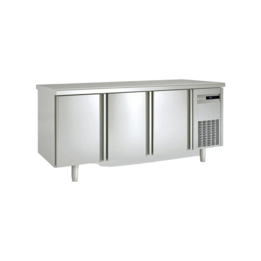 Meuble GN 1/1 Traversant réfrigérée positive gamme TOP - 3 portes pleines CORECO MFCG-200 vue 1 - Usine CHR