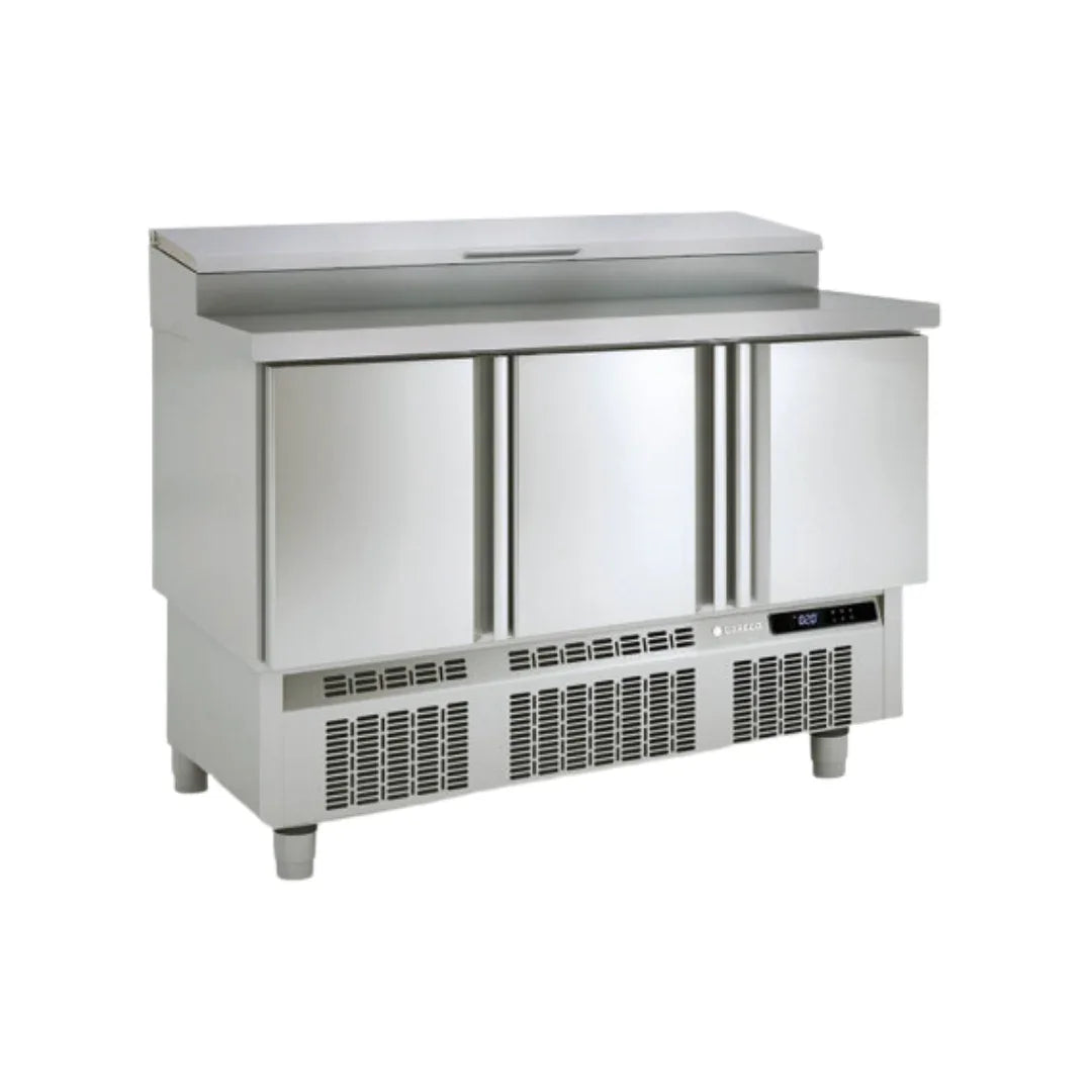 Meuble saladette plan en inox GN 1/1 réfrigérée positive 0/+8°C gamme TOP CORECO MFEI70-140 vue 1 - Usine CHR
