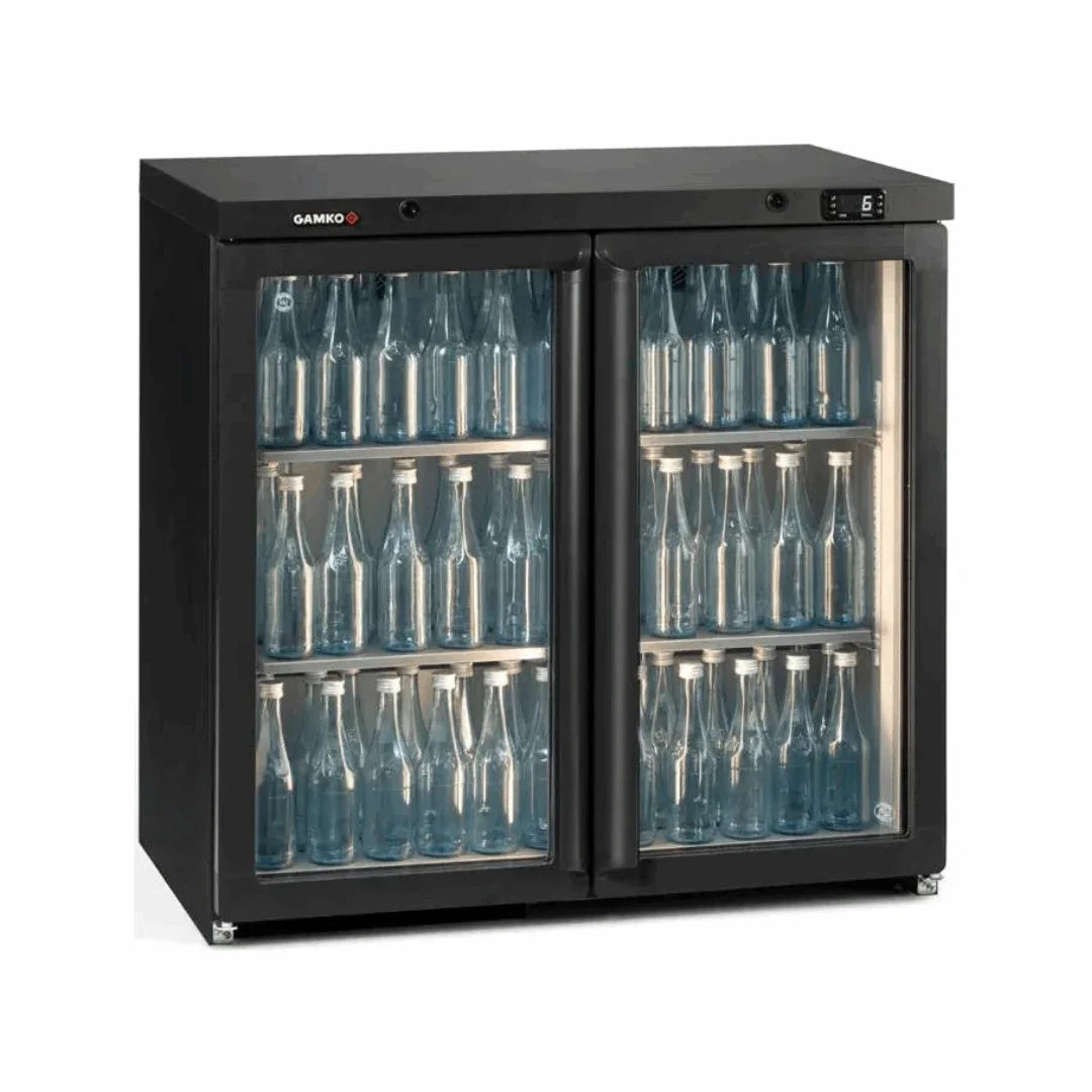 Arrière-bar 2 portes battantes vitrées GAMKO MG3/250G vue 1 - Usine CHR