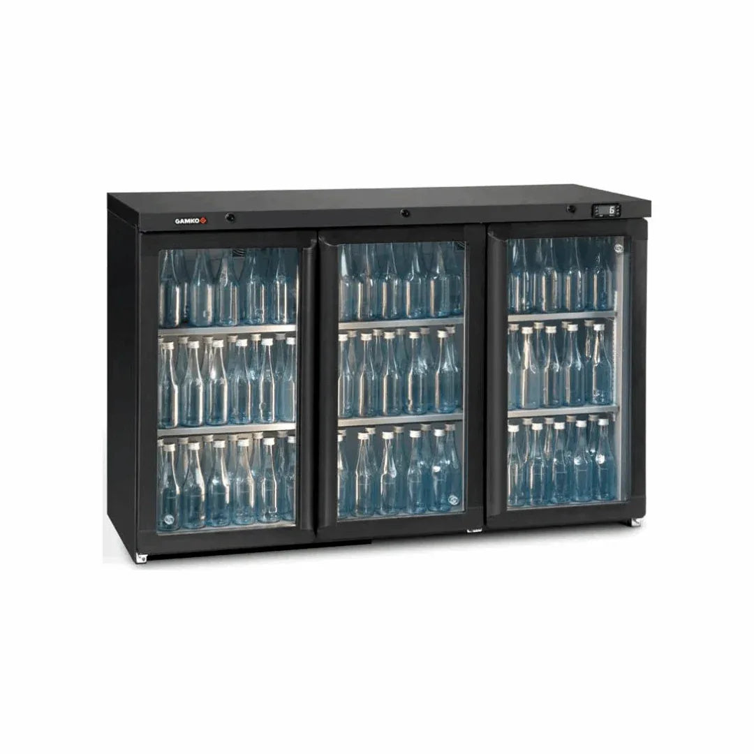 Arrière-bar 3 portes battantes vitrées GAMKO MG3/315G vue 1 - Usine CHR