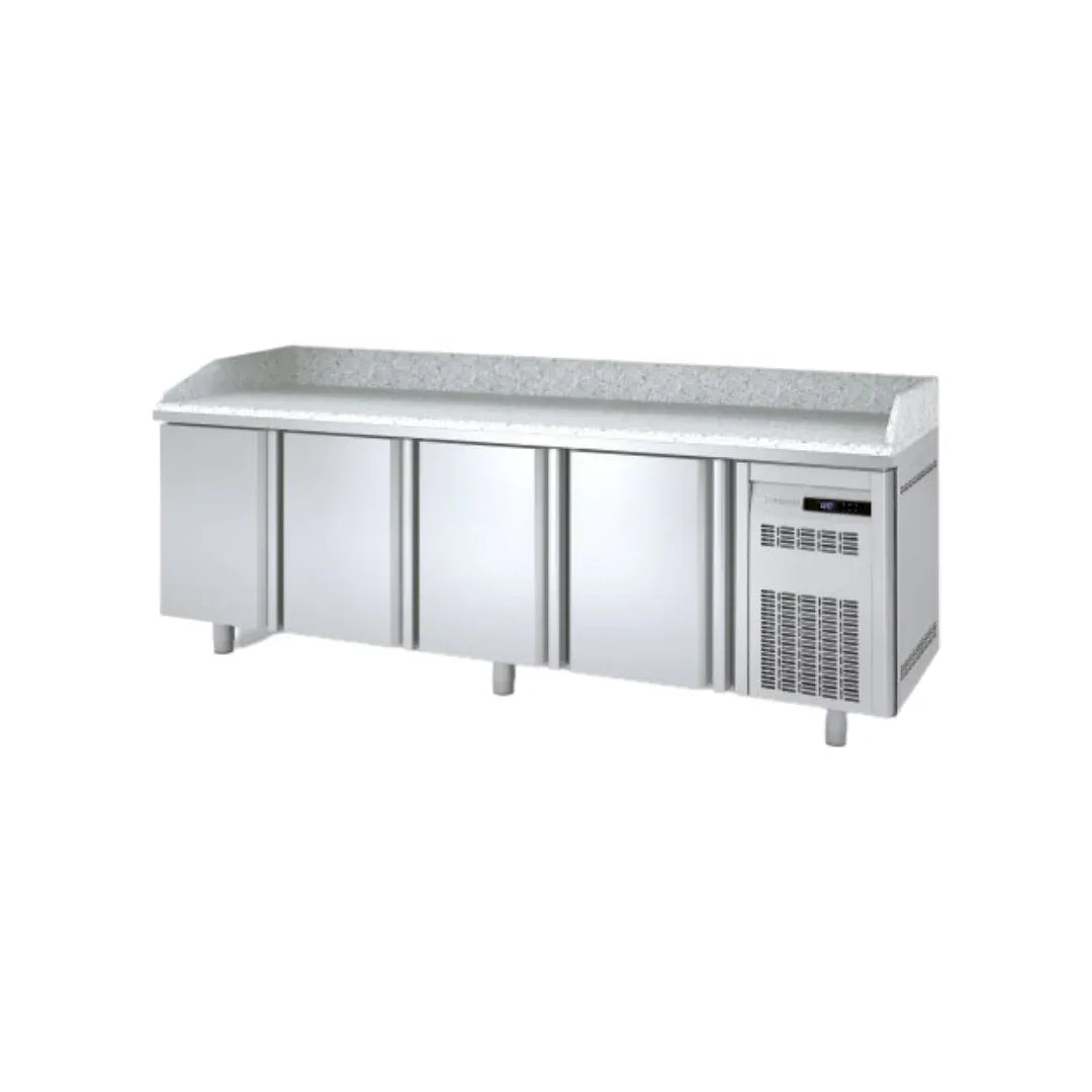Meuble à pizza 600 réfrigérée positive 0/+8°C gamme TOP - 4 portes CORECO MR60-250 vue 1 - Usine CHR
