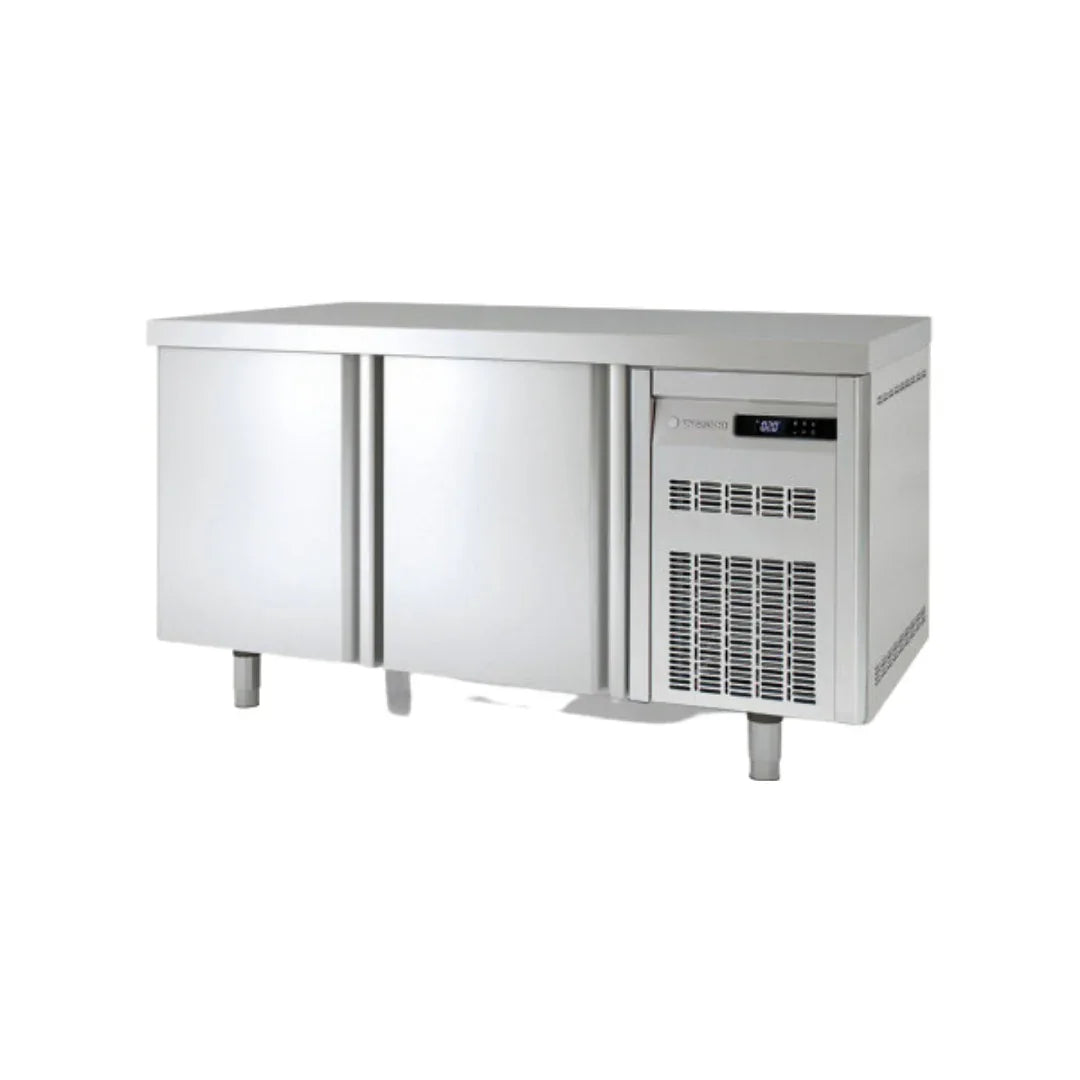 Meuble pâtissier 800 réfrigérée positive -2/+8°C gamme TOP - 2 portes pleines -1495x800x850mm CORECO vue 1 - Usine CHR