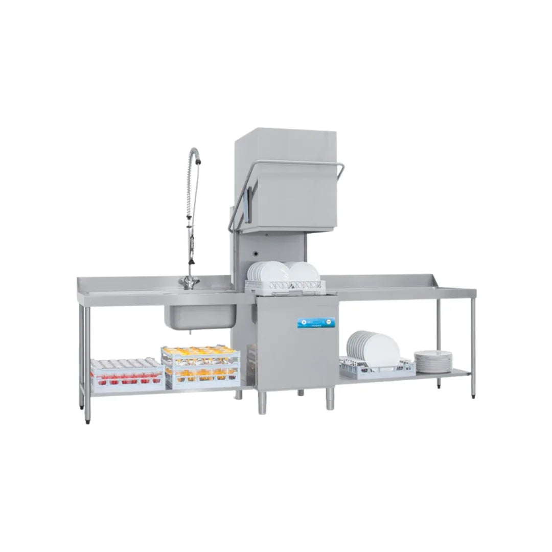 Lave vaisselle à capot NIAGARA - Panier 500x500mm - Passage : 450mm - Triphasé 400V - ELETTROBAR - Lave-vaisselle à capot