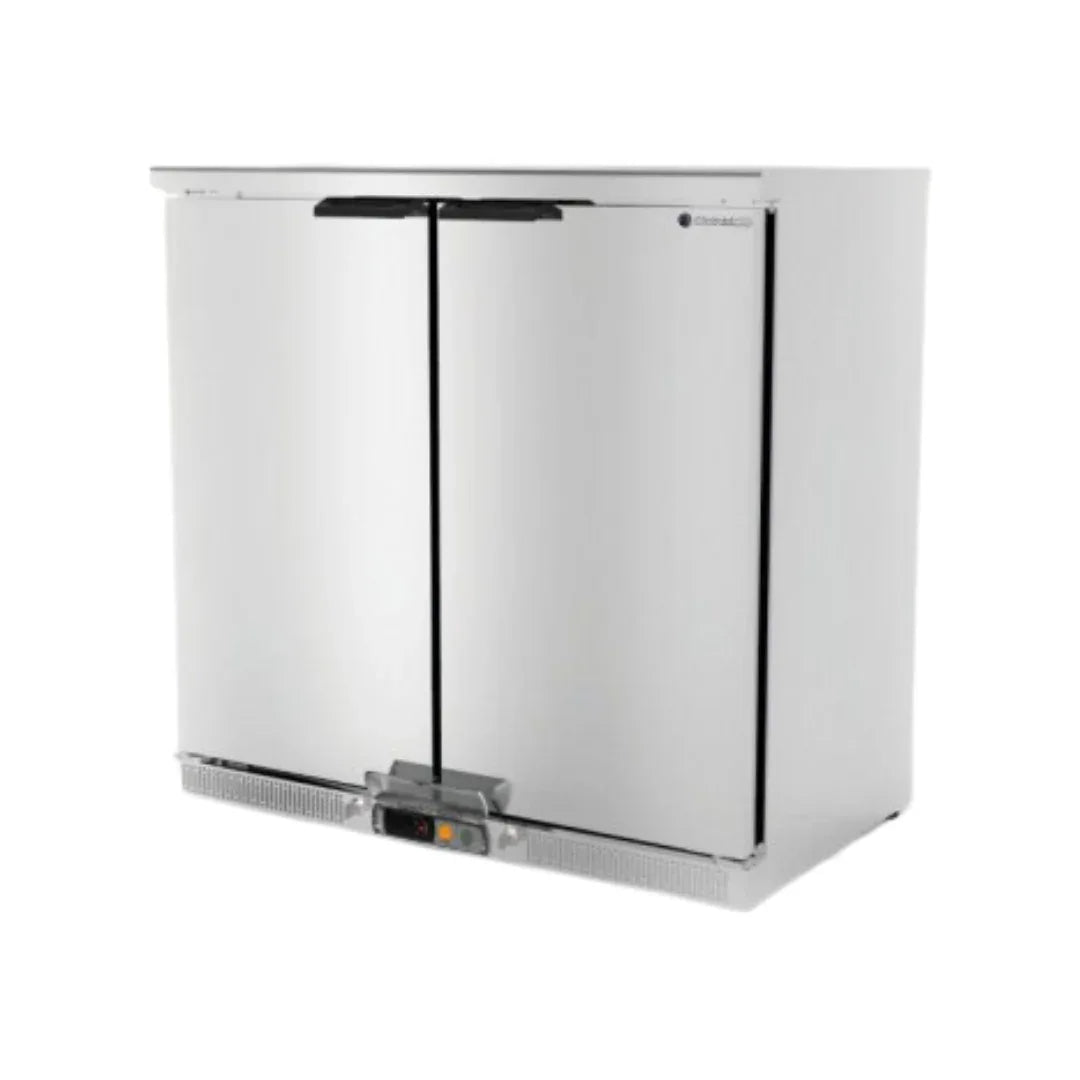 Arrière bar en inox 2 portes pleines battantes +2/+8°C CORECO NRH-250-LI vue 1 - Usine CHR