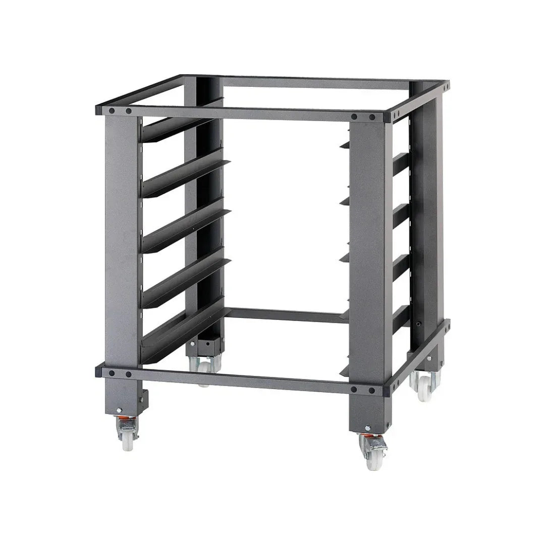 Support de four à pizza IDECK 105.105 sur roulettes + 6 glissière - Hauteur 1000mm - MORETTI - Support pour four à pizza