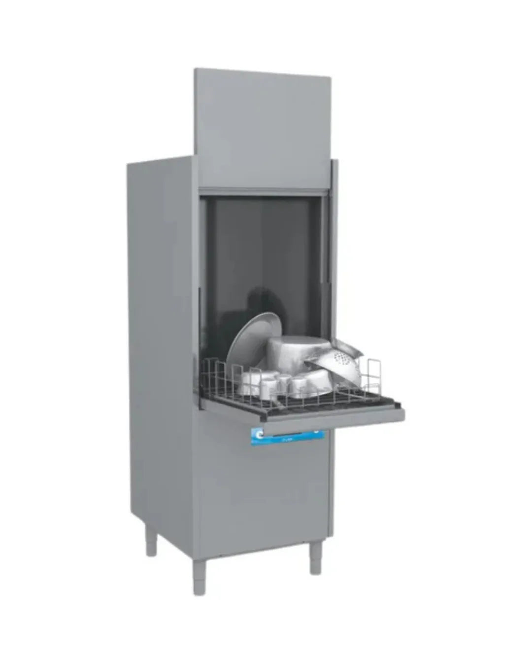 Lave batterie RIVER - Panier 560x630mm - Passage : 850mm - avec pompe de vidange - Triphasé 400V - ELETTROBAR - Lave-batterie