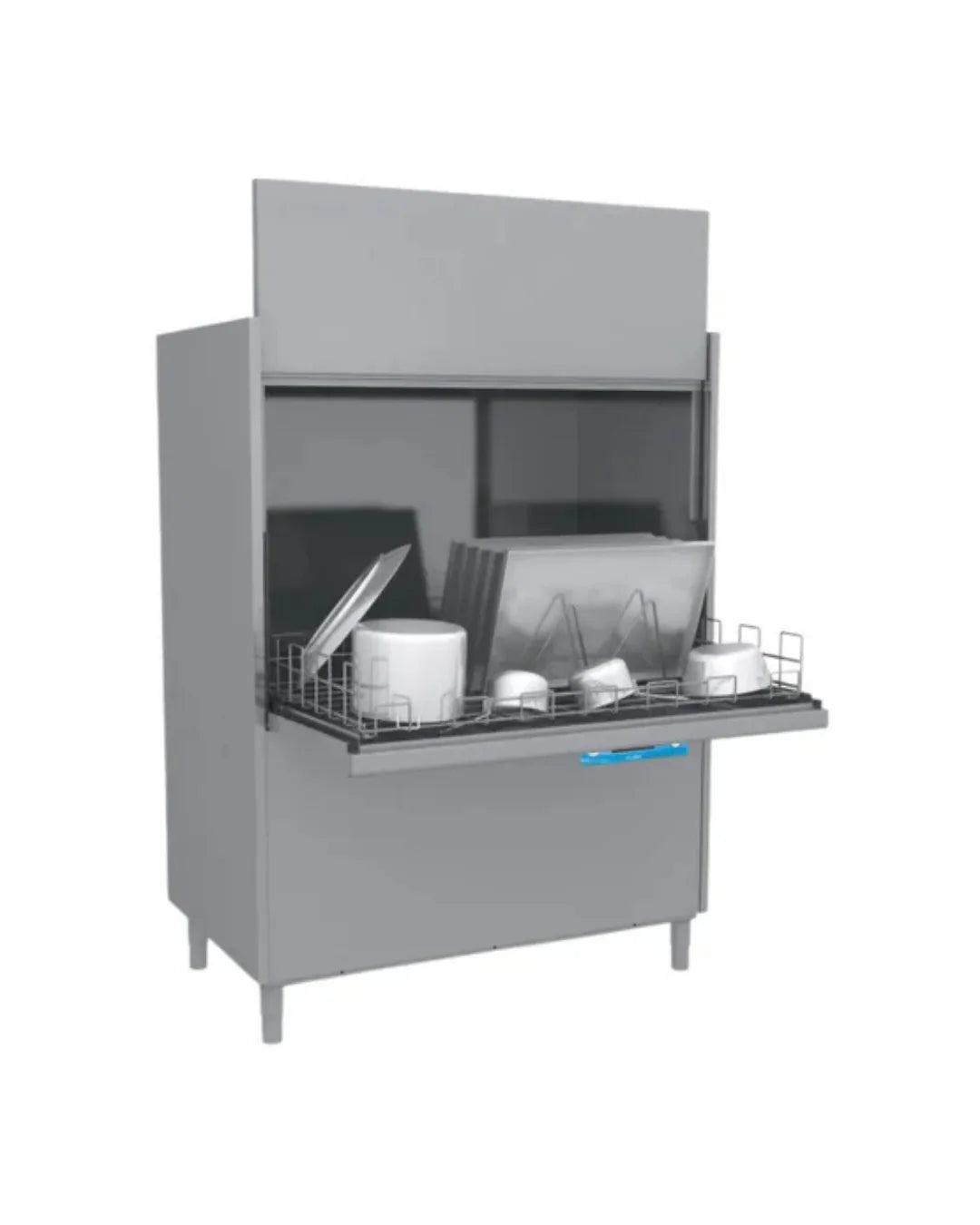 Lave batterie RIVER - Panier 1310x700mm - Passage : 850mm - avec pompe de vidange - Triphasé 400V - ELETTROBAR - Lave-batteri