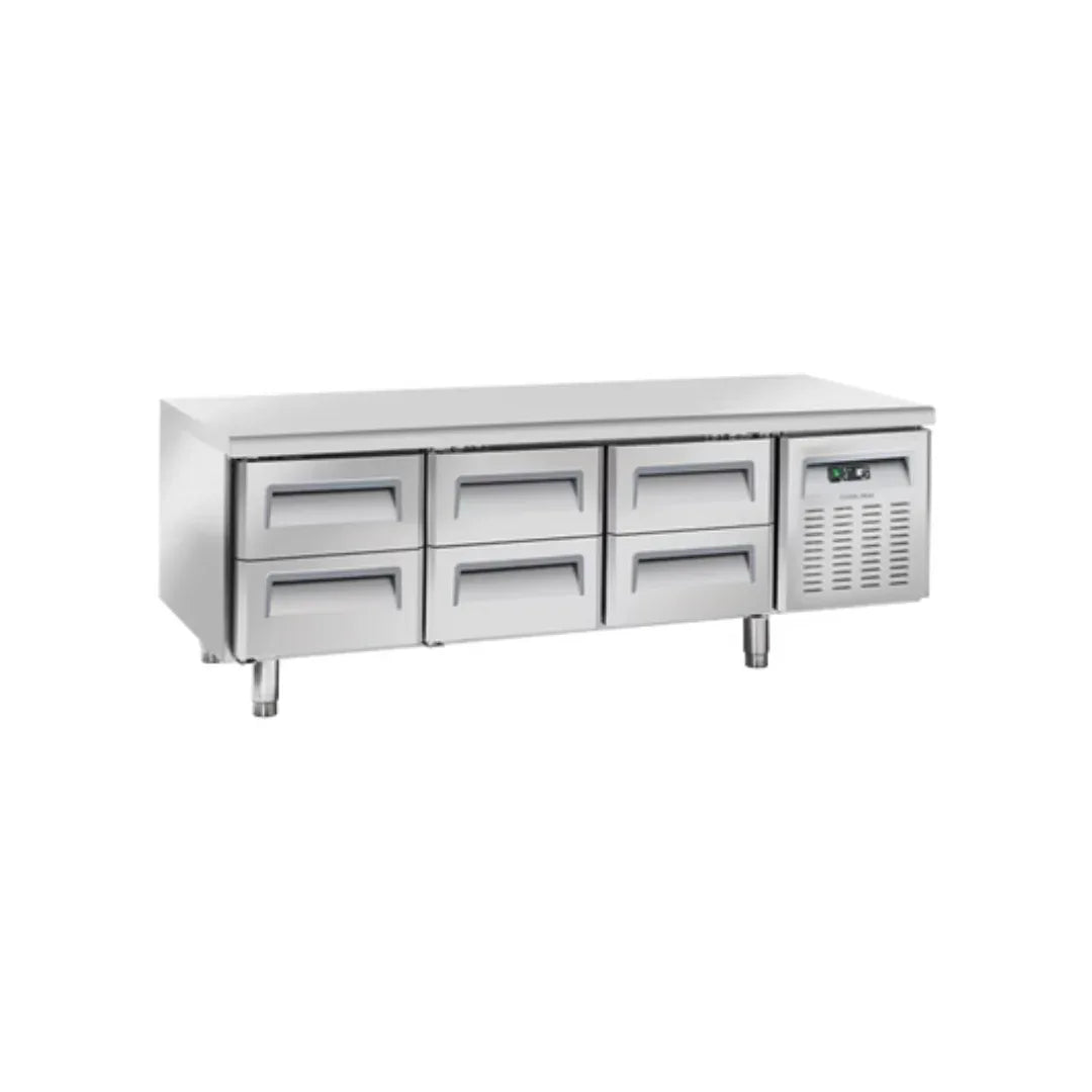 Soubassement réfrigéré positif 6 tiroirs COOLHEAD SB6T vue 1 - Usine CHR