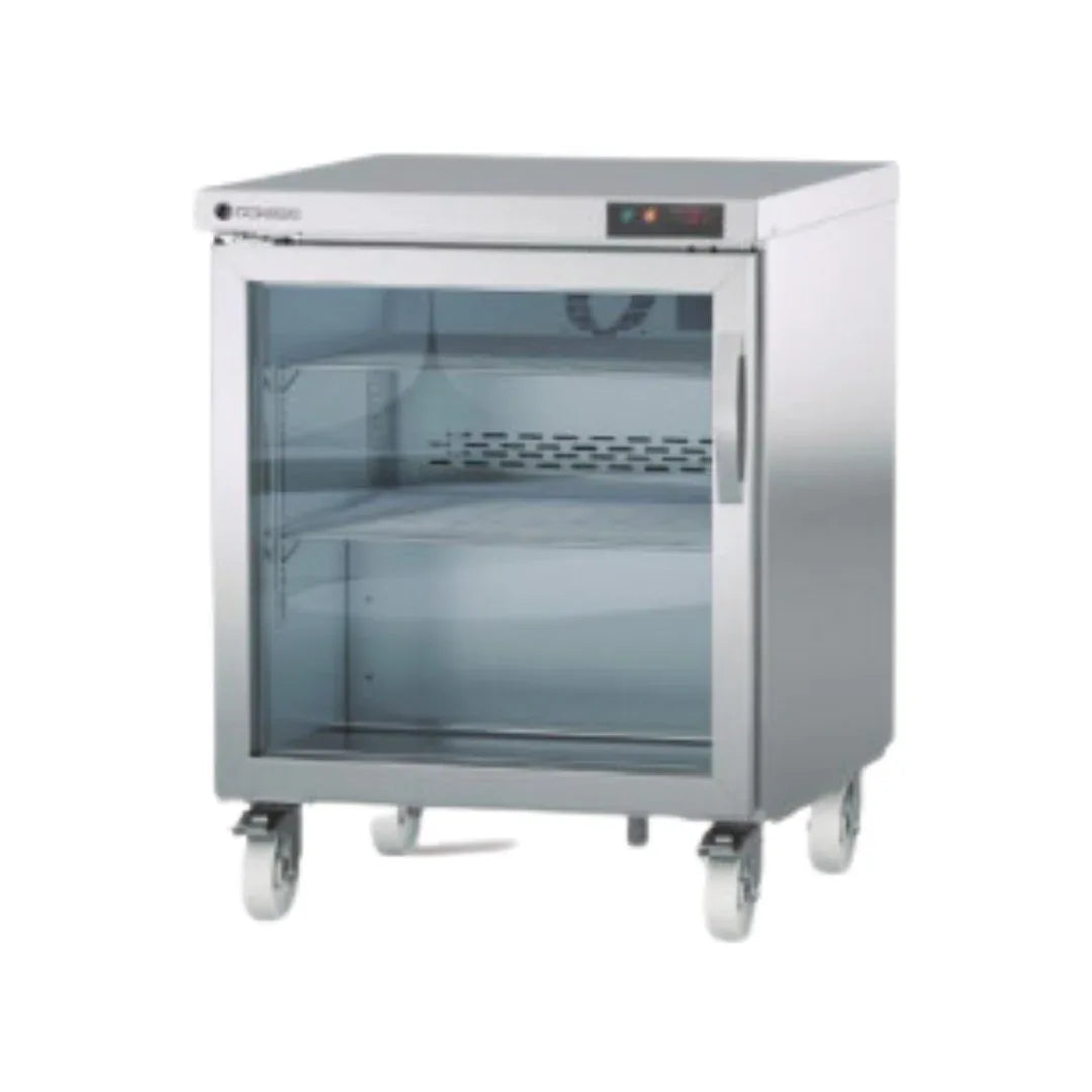 Meuble froid haut rendement réfrigérée positive -2/+8°C gamme TOP - 1 porte vitrée - 701x805x915mm CORECO vue 1 - Usine CHR